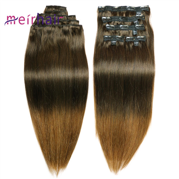 Brazilian hair extensions clip-in color hair